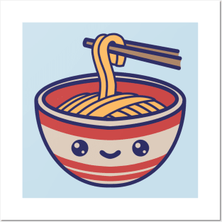 Kawaii Ramen Noodles Cute Japanese Anime Gift Posters and Art